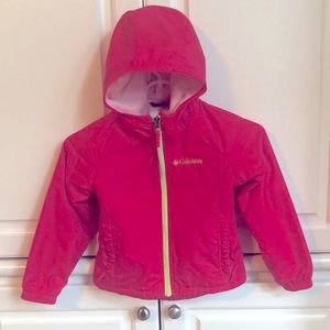 Columbia Girls winter jacket, size XXS, pink